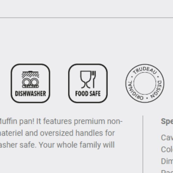 🇨🇦 TRUDEAU Mini Muffin Pan 24-Count - Picture 9 of 14
